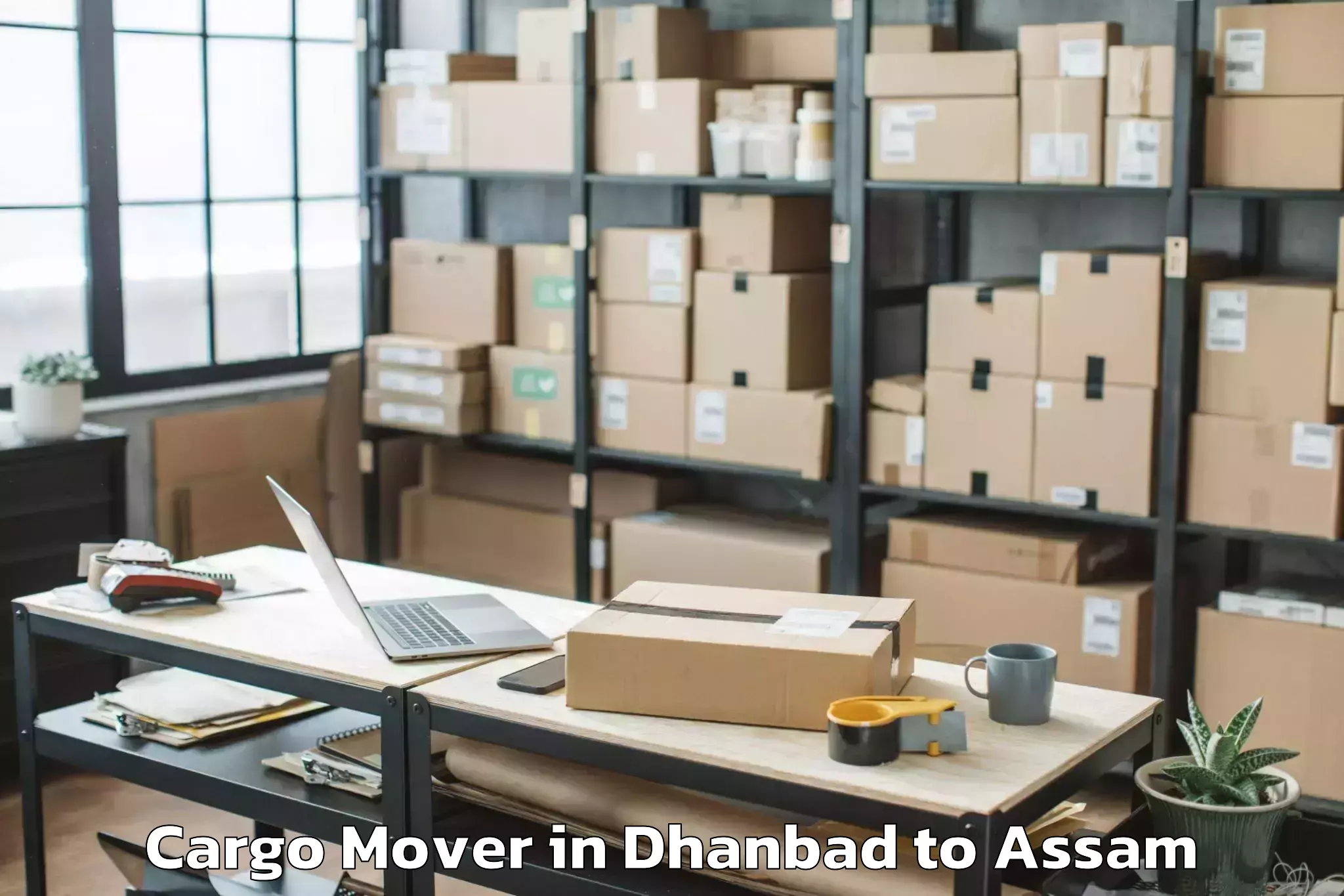 Professional Dhanbad to Nahorkatiya Cargo Mover